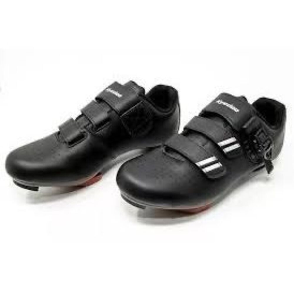 Kyedoo Size 46 Indoor Cycling Shoes Black With Delta Cleats Workout Gym Spin